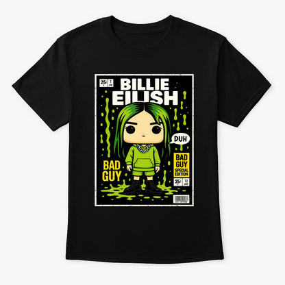 Billie Eilish Bad Guy Electropop Funko Pop Style Unisex T-Shirt