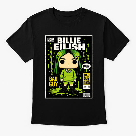 Billie Eilish Bad Guy Electropop Funko Pop Style Unisex T-Shirt