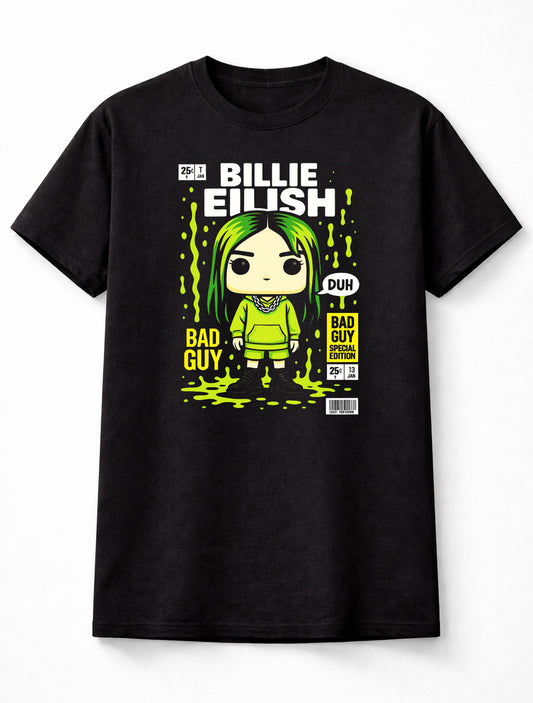 Billie Eilish Bad Guy Duh Neon Green Special Edition Adults & Kids Unisex T-Shirt