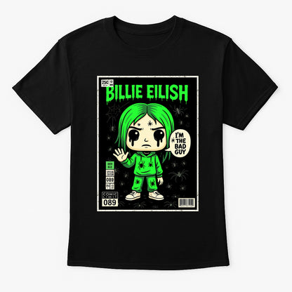 Billie Eilish Bad Guy Alt Pop Funko Pop Style Unisex T-Shirt