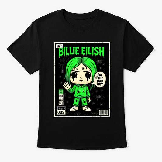 Billie Eilish Bad Guy Alt Pop Funko Pop Style Unisex T-Shirt