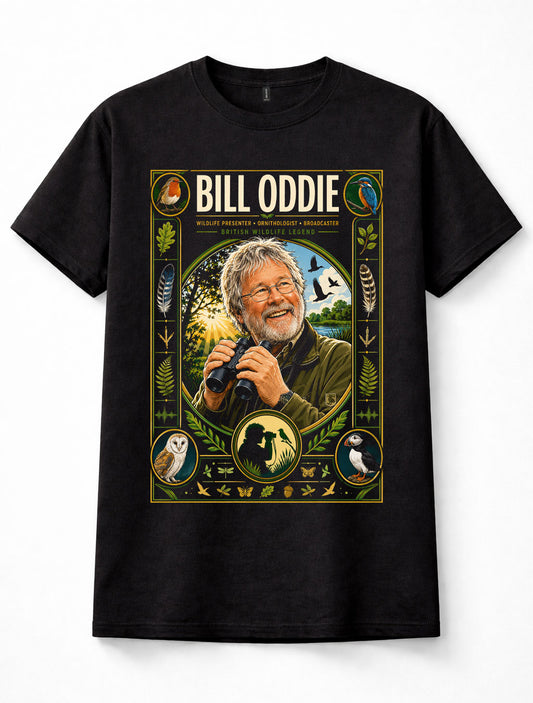 Bill Oddie Wildlife Presenter Birdwatching Nature Fan Unisex T-Shirt