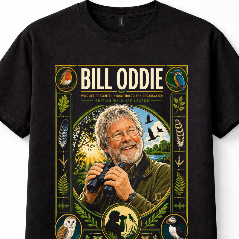Bill Oddie Wildlife Presenter Birdwatching Nature Fan Unisex T-Shirt
