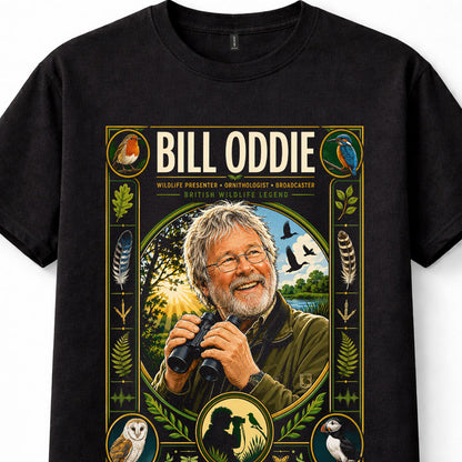 Bill Oddie Wildlife Presenter Birdwatching Nature Fan Unisex T-Shirt