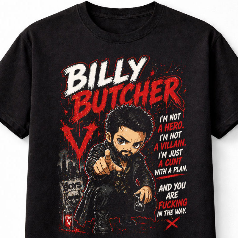 Billy Butcher The Boys Dark Superhero TV Show Graphic Tee Unisex Adults & Kids T-Shirt