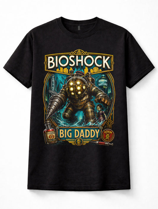 BioShock Big Daddy Rapture Plasmid Gaming Graphic Unisex T-Shirt