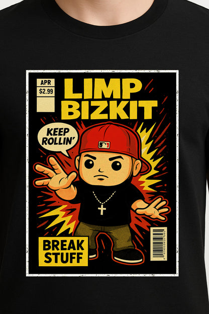 Limp Bizkit “Keep Rollin’” Unisex T-Shirt – Nu Metal Icon Break Stuff Era Band Graphic Tee