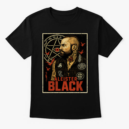 Aleister Black Occult Warrior Retro WWE Wrestling Unisex T-Shirt Dark Arts Tee