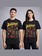 Blackbeard Pirate Captain Skull Sword Buccaneer Graphic Unisex T-Shirt