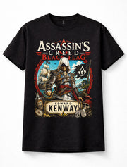 Assassin's Creed Black Flag Edward Kenway Pirate Game Unisex T-Shirt