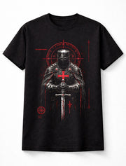 Templar Knight Crusader Gothic Medieval Sword Dark Fantasy Unisex T-Shirt