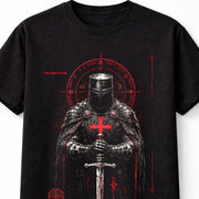 Templar Knight Crusader Gothic Medieval Sword Dark Fantasy Unisex T-Shirt