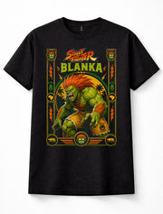 Street Fighter Blanka Electric Fighter Arcade Game Black Unisex T-Shirt