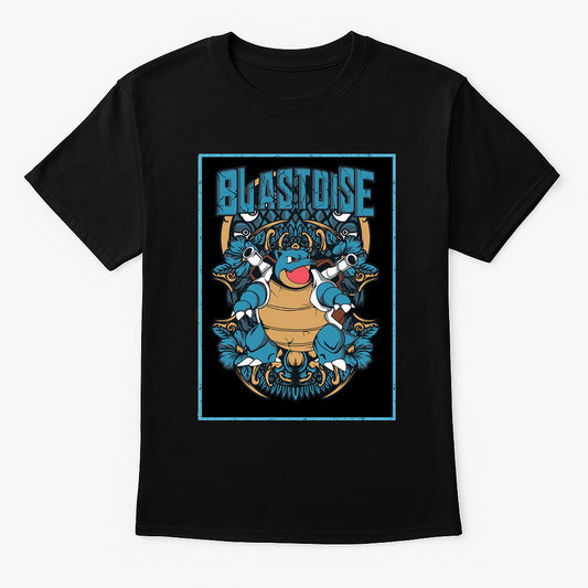 Pokémon Blastoise Water Cannon Retro Battle Style Unisex Adults & Kids T-Shirt