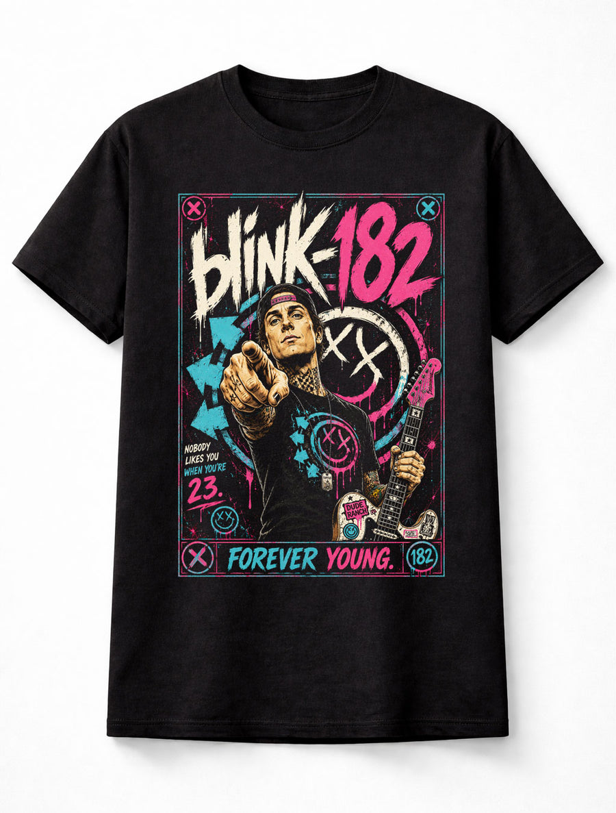 Blink-182 Forever Young Pop Punk Rock Band Unisex T-Shirt