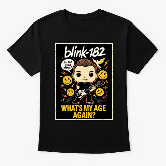 Blink 182 Whats My Age Again Pop Punk Funko Pop Style Unisex T-Shirt