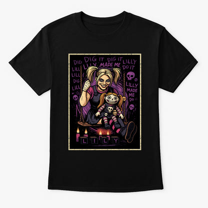 Alexa Bliss Lilly Made Me Do It Wrestling Horror Unisex Adults & Kids Tee