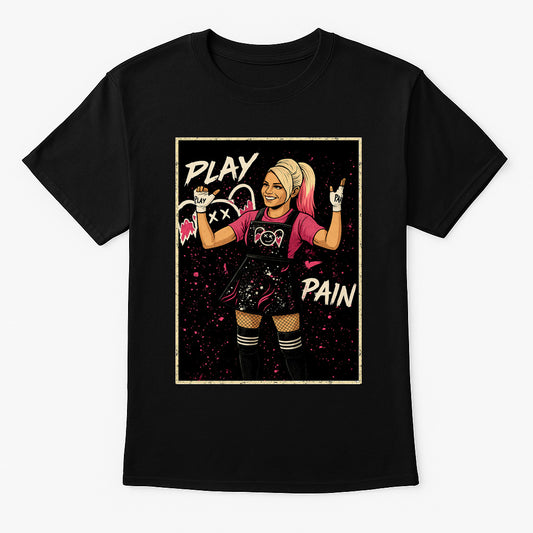 Alexa Bliss Play or Pain Retro Comic Unisex T-Shirt Goddess of Chaos Tee