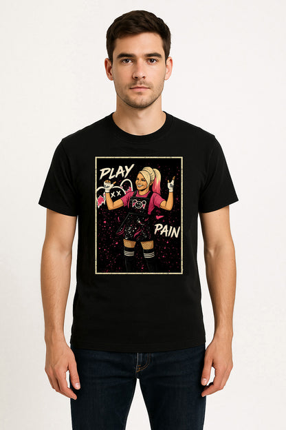 Alexa Bliss Play or Pain Retro Comic Unisex T-Shirt Goddess of Chaos Tee