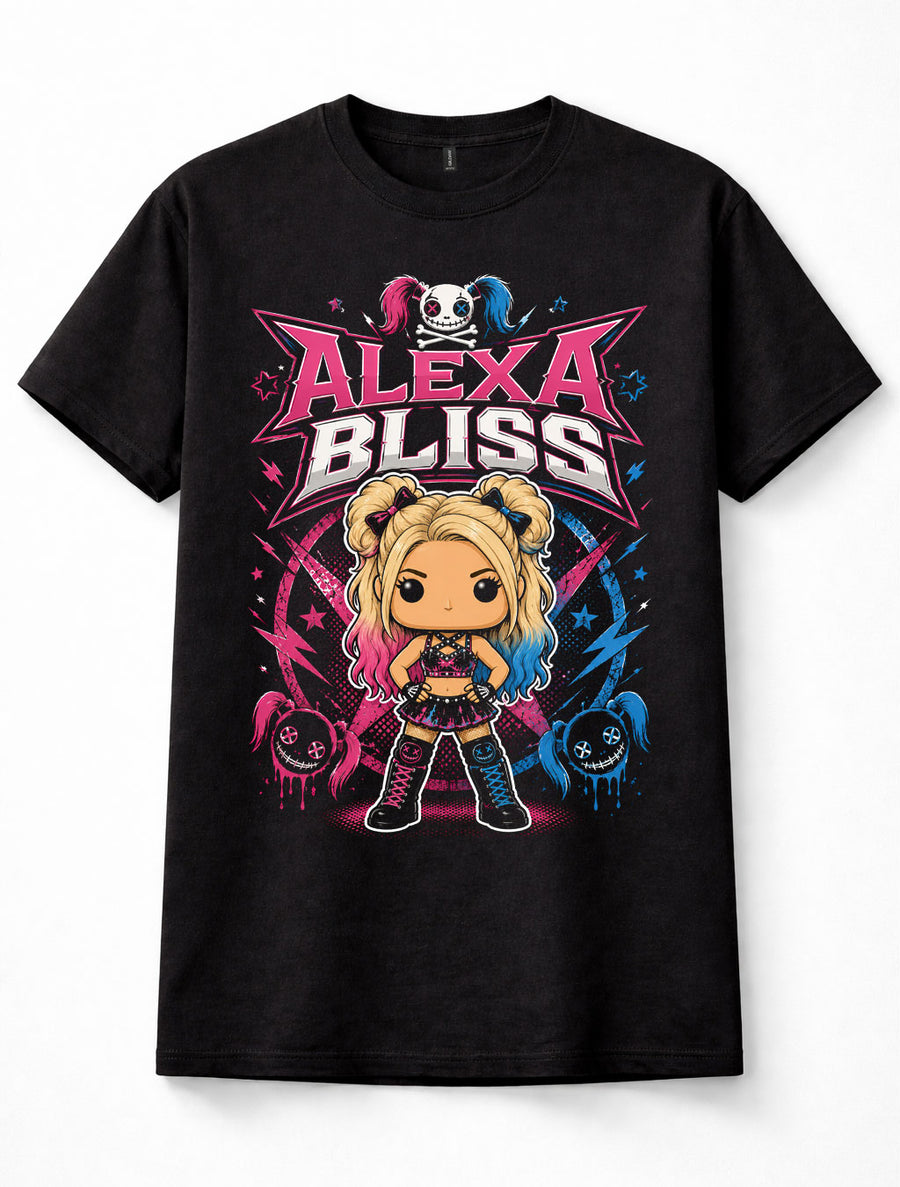 Alexa Bliss WWE Goddess Twisted Bliss Wrestling Pop Graphic Unisex T-Shirt