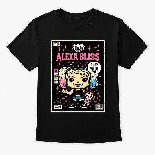Alexa Bliss Twisted Bliss Vintage Unisex T-Shirt Dark Funko Pop Wrestling Tee