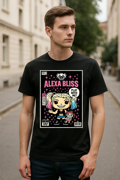 Alexa Bliss Twisted Bliss Vintage Unisex T-Shirt Dark Funko Pop Wrestling Tee