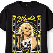Blondie Debbie Harry Punk New Wave Rock Band Music Black Unisex T-Shirt