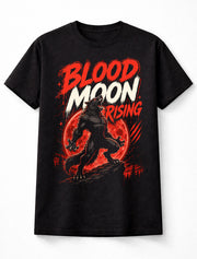 Blood Moon Rising Werewolf Horror Graphic Unisex T-Shirt