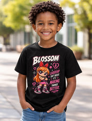 Powerpuff Girls Blossom Leadership Quote Cartoon Graphic Unisex T-Shirt