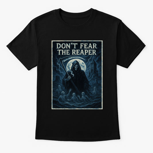 Blue Öyster Cult “Don’t Fear The Reaper” Unisex T-Shirt – Gothic Rock Grim Reaper Band Tee