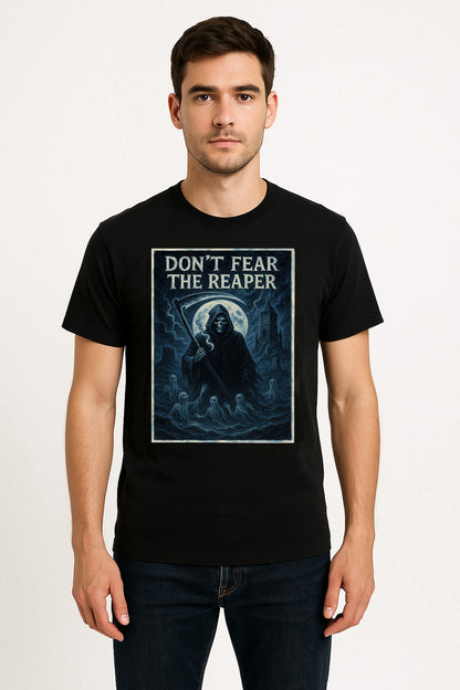 Blue Öyster Cult “Don’t Fear The Reaper” Unisex T-Shirt – Gothic Rock Grim Reaper Band Tee