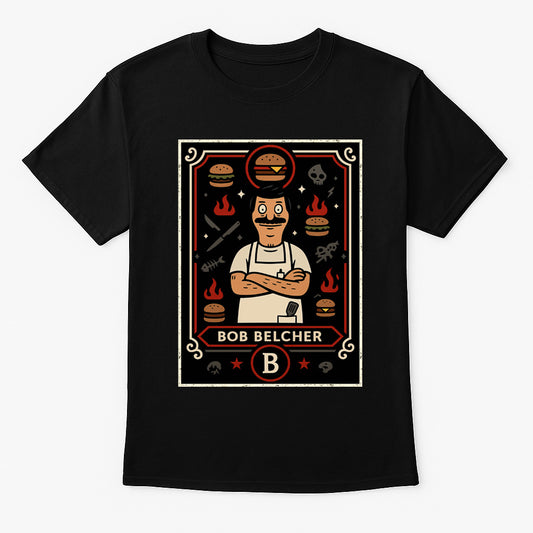 Bob’s Burgers Bob Belcher Retro Cartoon Unisex T-Shirt Comedy TV Tee