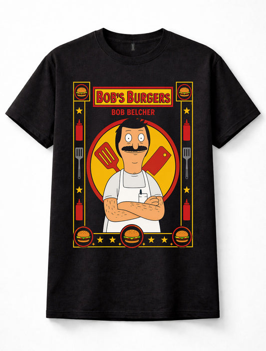 Bob's Burgers Bob Belcher Cartoon Comedy Graphic Tee Unisex T-Shirt