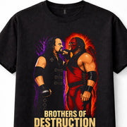 Brothers of Destruction Undertaker & Kane WWF Wrestling Tag Team Legends Fight Unisex T-Shirt
