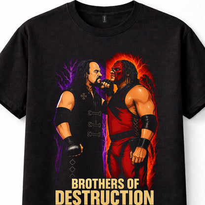 Brothers of Destruction Undertaker & Kane WWF Wrestling Tag Team Legends Fight Unisex T-Shirt