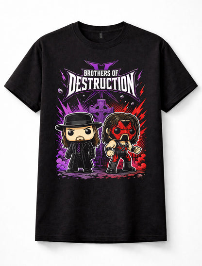Undertaker Kane Brothers of Destruction WWE Funko Pop Wrestling Unisex T-Shirt