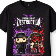 Undertaker Kane Brothers of Destruction WWE Funko Pop Wrestling Unisex T-Shirt