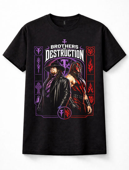 Undertaker Kane Brothers of Destruction WWE Wrestling Legends Tag Unisex T-Shirt