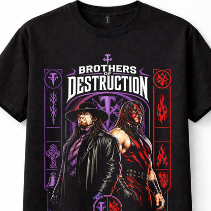 Undertaker Kane Brothers of Destruction WWE Wrestling Legends Tag Unisex T-Shirt