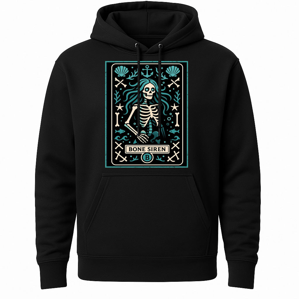 Bone Siren Skeleton Mermaid Gothic Nautical Dark Alternative Unisex T-Shirt