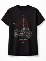 Triumph Bonneville T120 Classic British Motorcycle Rider Unisex T-Shirt
