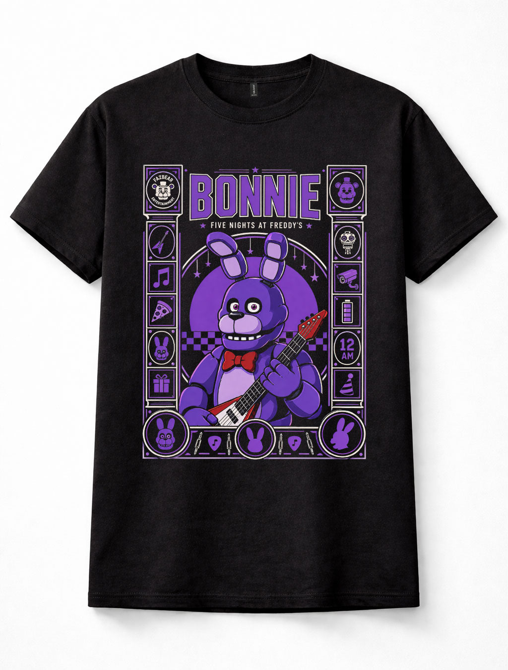 Five Nights at Freddy's Bonnie Animatronic Guitar Horror Unisex T-Shirt