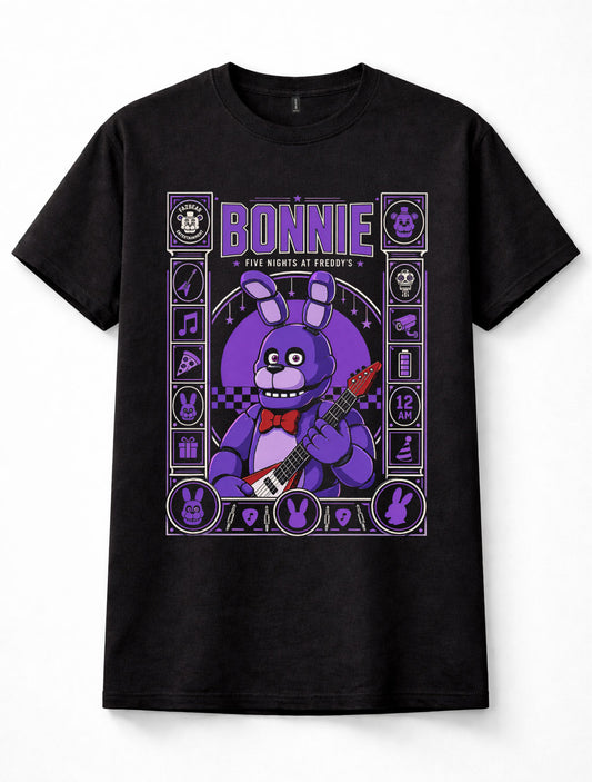 Five Nights at Freddy's Bonnie Animatronic Guitar Horror Unisex T-Shirt