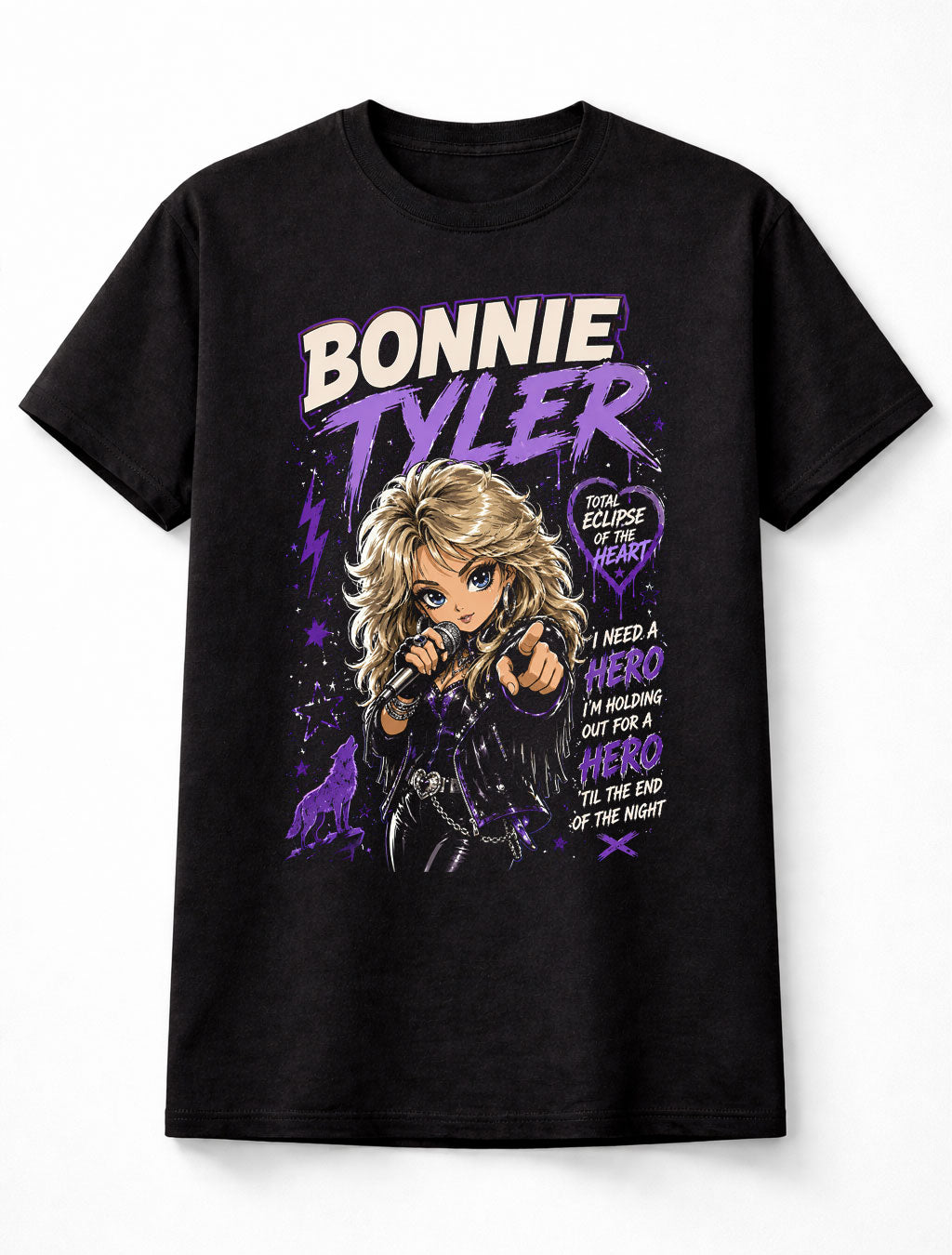 Bonnie Tyler Holding Out For A Hero Retro Music Unisex T-Shirt