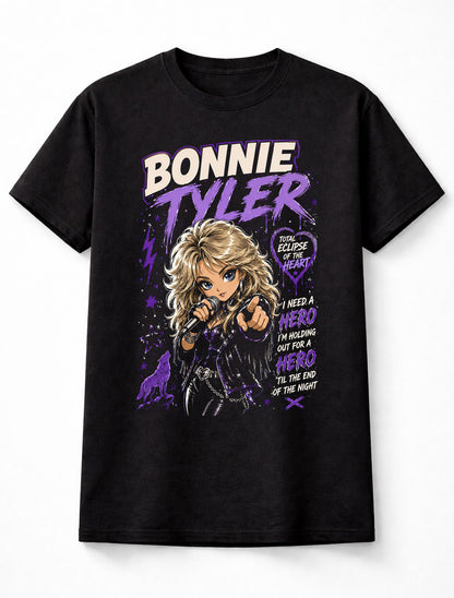Bonnie Tyler Holding Out For A Hero Retro Music Unisex T-Shirt