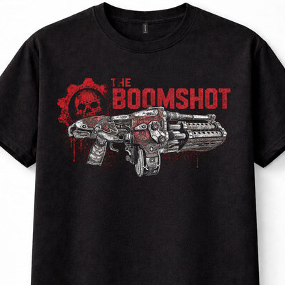 Gears of War Boomshot Grenade Launcher COG Skull Xbox Gaming Unisex T-Shirt