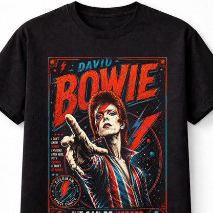 David Bowie Ziggy Stardust Heroes Starman Graphic Unisex T-Shirt