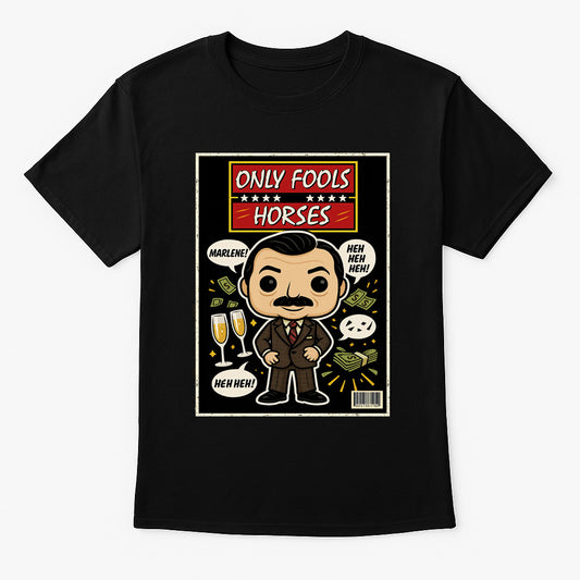 Boycie “Heh Heh Heh” T-Shirt – Only Fools and Horses Retro Cartoon Tee