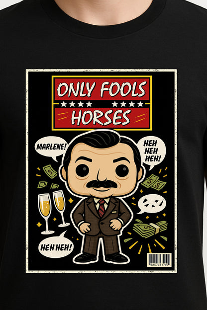 Boycie “Heh Heh Heh” T-Shirt – Only Fools and Horses Retro Cartoon Tee