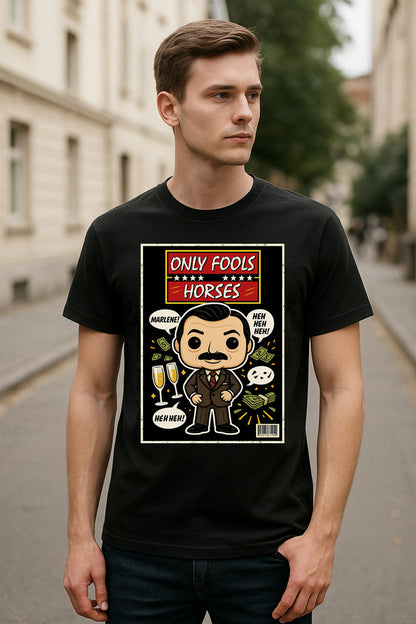Boycie “Heh Heh Heh” T-Shirt – Only Fools and Horses Retro Cartoon Tee